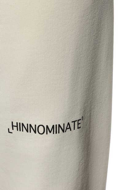Хлопковые джоггеры HINNOMINATE кремового цвета по цене 12700 руб., арт. HUS2/HNM37SP, фото 5 Хлопковые джоггеры HINNOMINATE, арт. HUS2/HNM37SP, фото 5