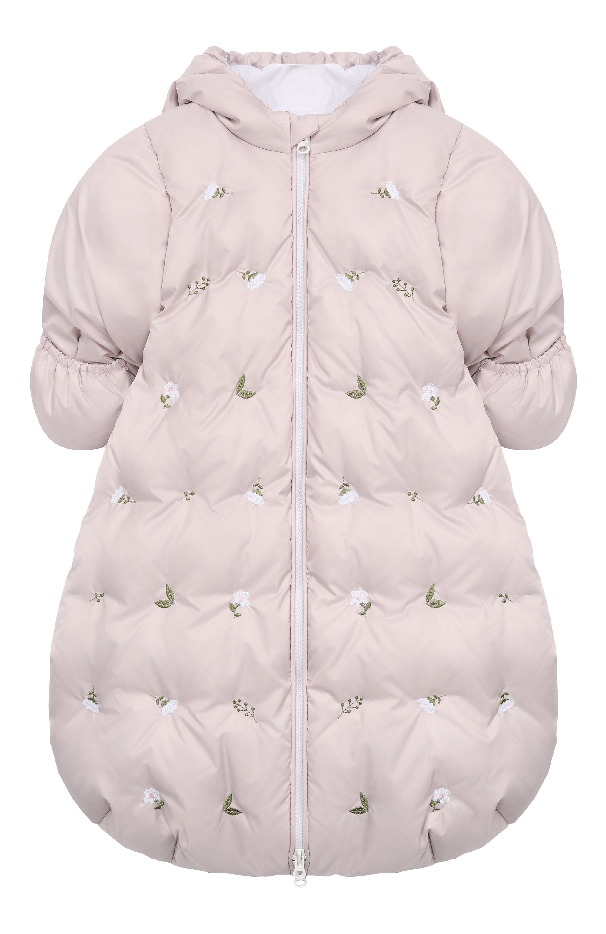 Пуховый конверт-комбинезон CHEPE светло-розового цвета по цене 14400 руб., арт. 391083, фото 1 Пуховый конверт-комбинезон CHEPE, арт. 391083, фото 1