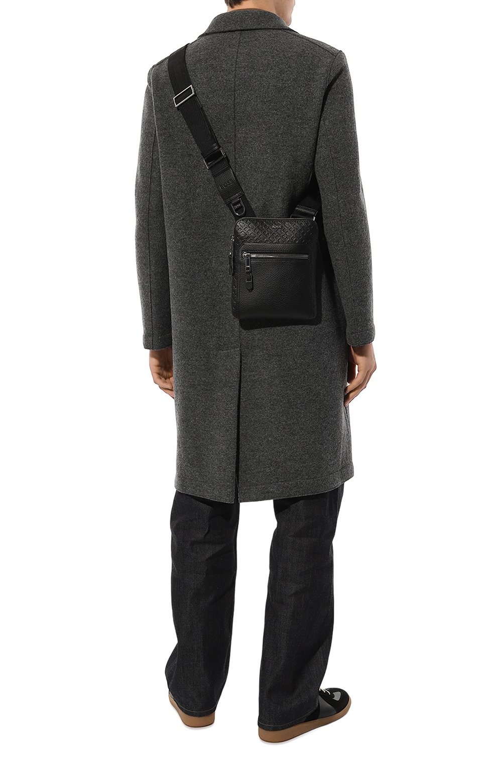 Кожаная сумка BOSS черного цвета по цене 29400 руб., арт. 50503795, фото 7 Кожаная сумка BOSS, арт. 50503795, фото 7