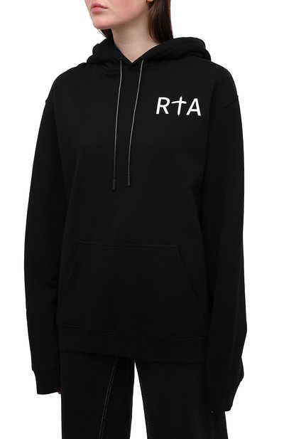 Хлопковое худи RTA, арт. WF0213-95BLK1, фото 3