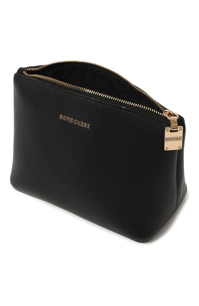 Косметичка lettering BORBONESE черного цвета по цене 17940 руб., арт. 922008, фото 3 Косметичка lettering BORBONESE, арт. 922008, фото 3