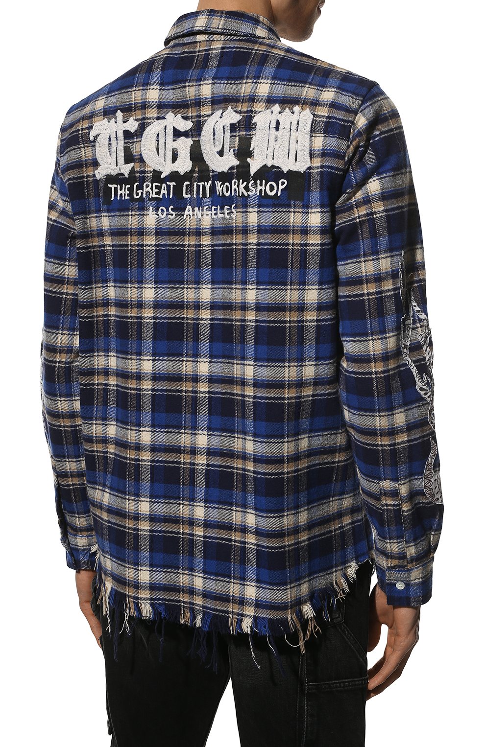 Хлопковая рубашка AMIRI, арт. PS22MSL023-420, фото 4