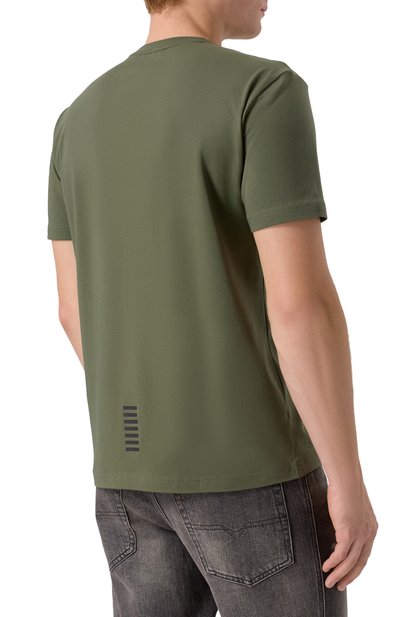 Хлопковая футболка EA7, арт. 8NPT26/PJVQZ, фото 4