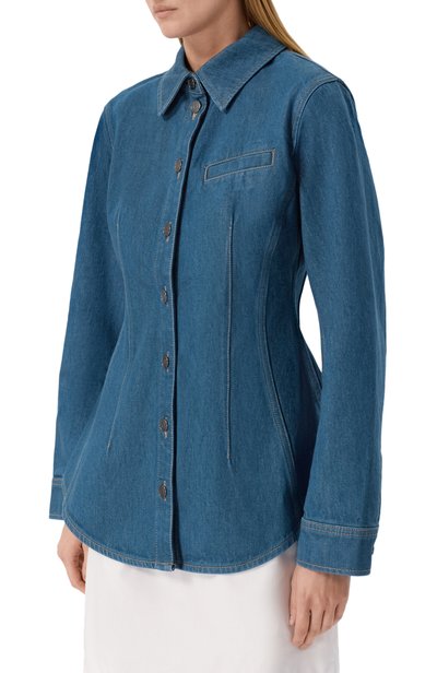 Джинсовая рубашка jolene 12 STOREEZ синего цвета по цене 19000 руб., арт. 140482, фото 3 Джинсовая рубашка jolene 12 STOREEZ, арт. 140482, фото 3