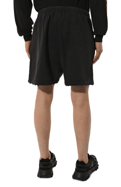 Хлопковые шорты BALENCIAGA темно-серого цвета по цене 106000 руб., арт. 676137/TQVW9, фото 4 Хлопковые шорты BALENCIAGA, арт. 676137/TQVW9, фото 4