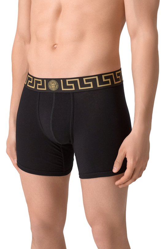 Комплект из двух боксеров Versace AU10192/1A10011 Чёрно-белый  AU10192/1A10011 Фото 4