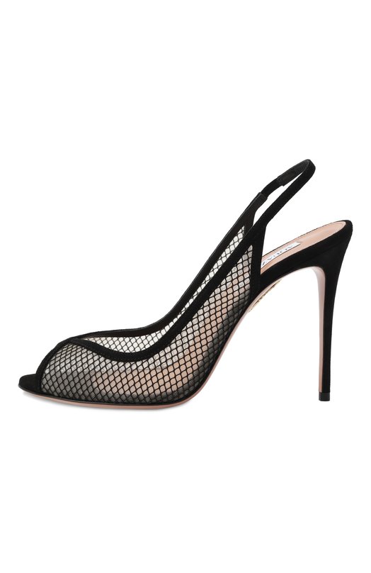 Босоножки Temptation 105 Aquazzura TMMHIGS0/MSU Чёрный  TMMHIGS0/MSU Фото 4