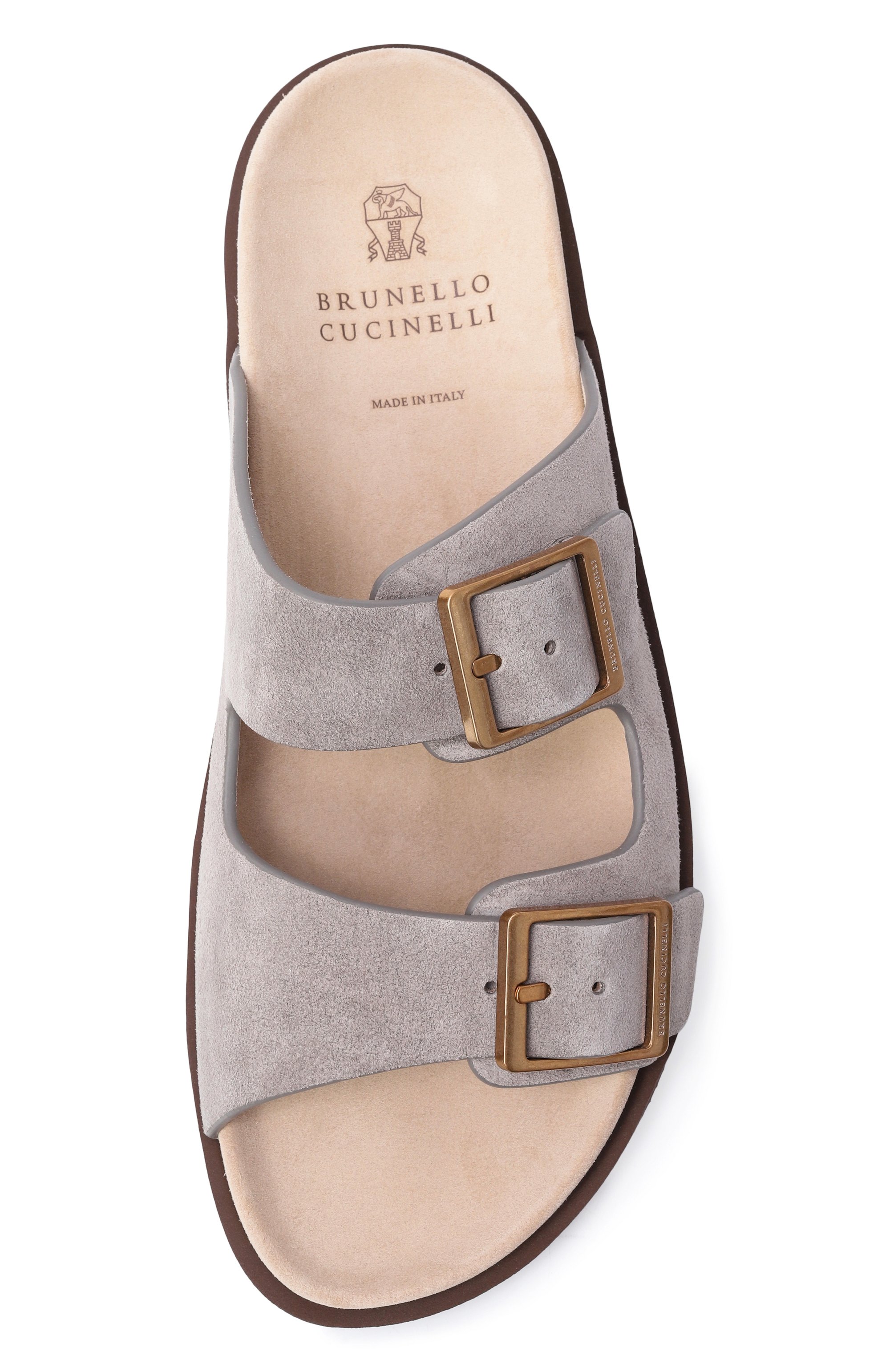 Замшевые шлепанцы BRUNELLO CUCINELLI, арт. MZUS0LY235, фото 6