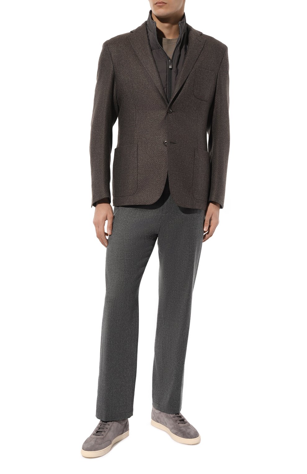 Замшевые кеды hybrid BRUNELLO CUCINELLI, арт. MZUSIB2252, фото 2