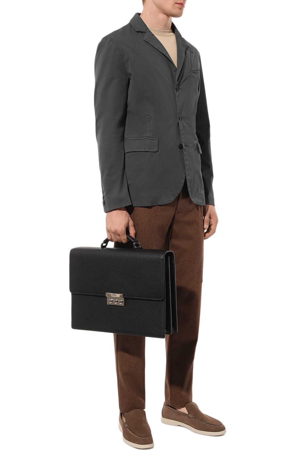 Кожаный портфель BRIONI, арт. 0IUF0L/04702, фото 7