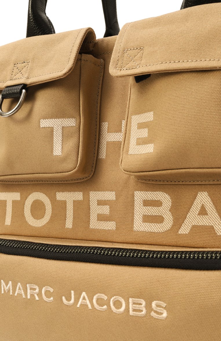 Женская сумка the cargo tote large MARC JACOBS (THE) бежевого цвета, арт. 2S4HTT005H03 | Фото 3 (Материал: Текстиль; Размер: large)
