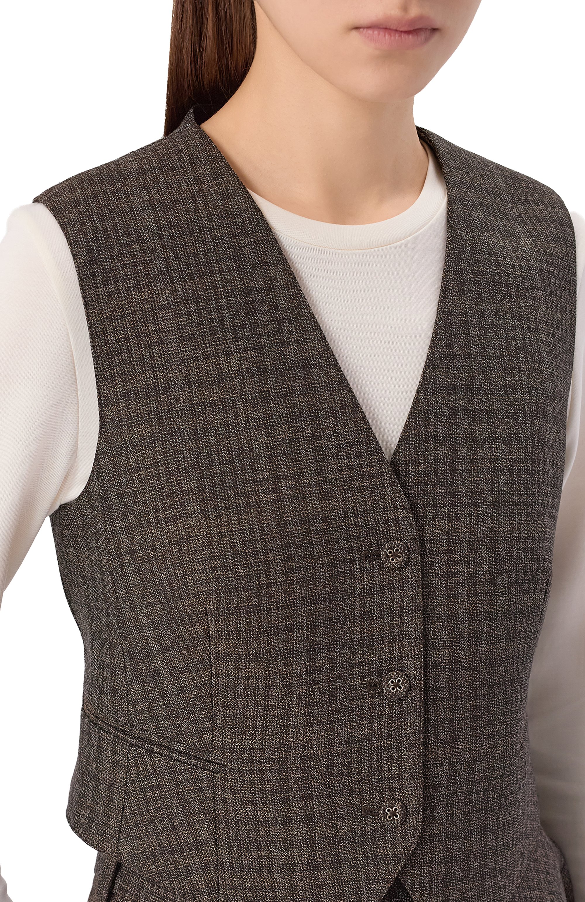 Шерстяной жилет OFFICINE GENERALE, арт. W25WTLG404, фото 5