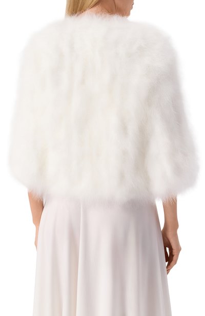 Жакет с отделкой перьями YVES SALOMON, арт. 23WAV15454PLUX/A1006, фото 4