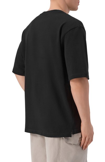 Хлопковая футболка DSQUARED2 черного цвета по цене 27850 руб., арт. S74GD1583/D20033, фото 4 Хлопковая футболка DSQUARED2, арт. S74GD1583/D20033, фото 4