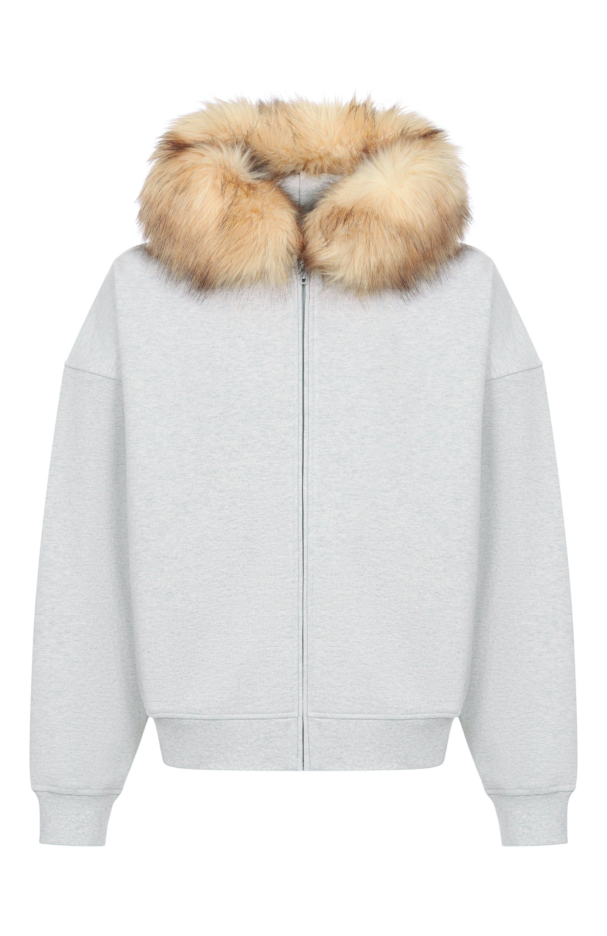 Хлопковая толстовка с меховой отделкой PLANTA ROSA, арт. PR/HZ/OPYSHKA_BISCUIT/470VELVET, фото 1