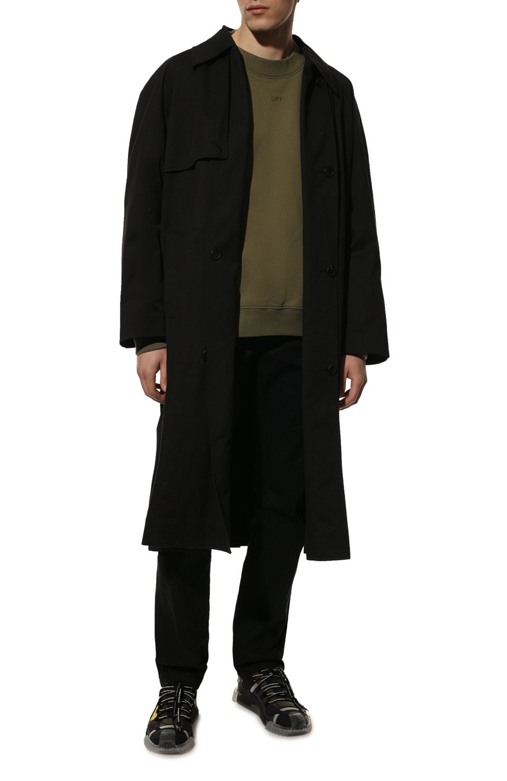 Комбинированные кеды ns1 DOLCE & GABBANA хаки цвета по цене 94450 руб., арт. CS1770/AQ713, фото 2 Комбинированные кеды ns1 DOLCE & GABBANA, арт. CS1770/AQ713, фото 2