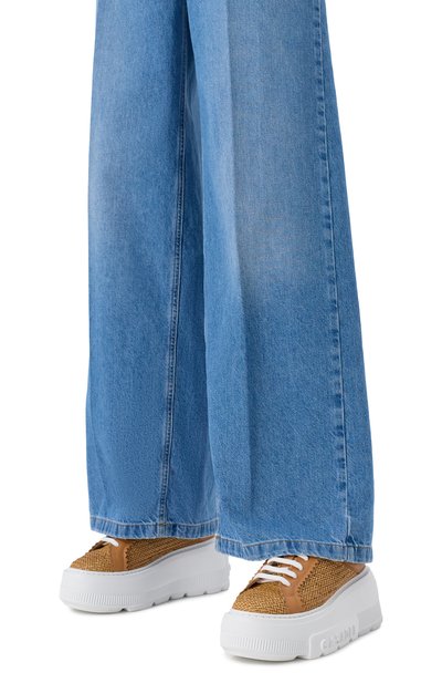 Кеды nexus CASADEI светло-коричневого цвета по цене 66550 руб., арт. 2X068J0701/HAN0I, фото 3 Кеды nexus CASADEI, арт. 2X068J0701/HAN0I, фото 3