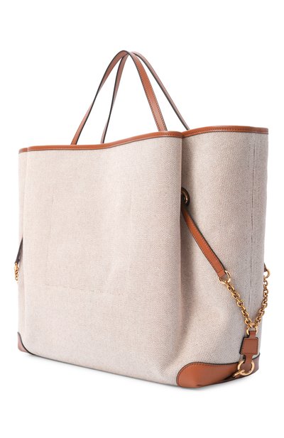 Сумка-тоут clover large CHLOÉ коричневого цвета по цене 213000 руб., арт. CH26AS654S63, фото 4 Сумка-тоут clover large CHLOÉ, арт. CH26AS654S63, фото 4