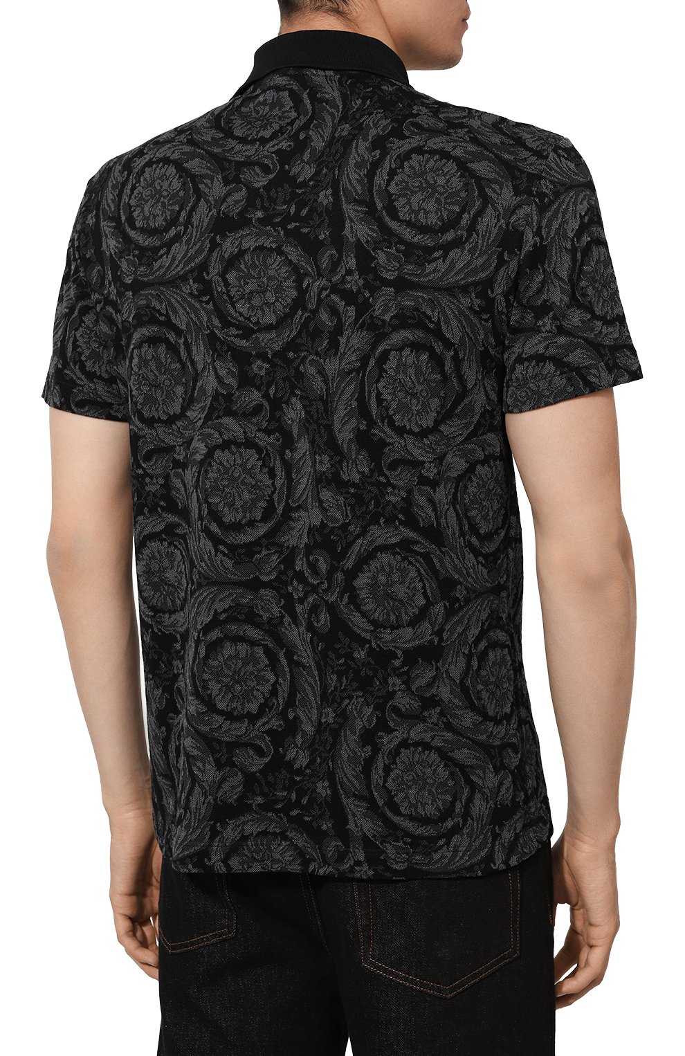 Хлопковое поло VERSACE, арт. 1013906/1A09796, фото 4