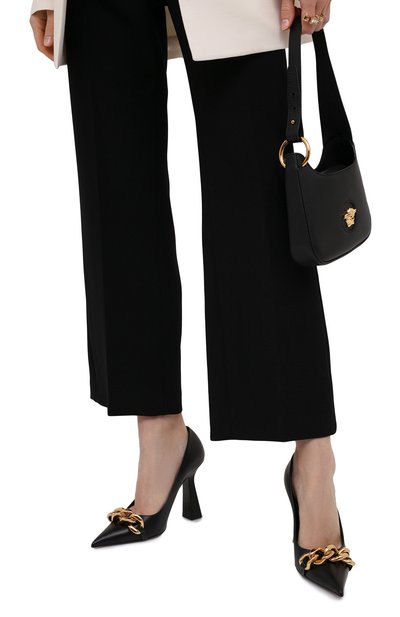 Кожаные туфли medusa chain VERSACE, арт. 1003733/DVT2P, фото 3