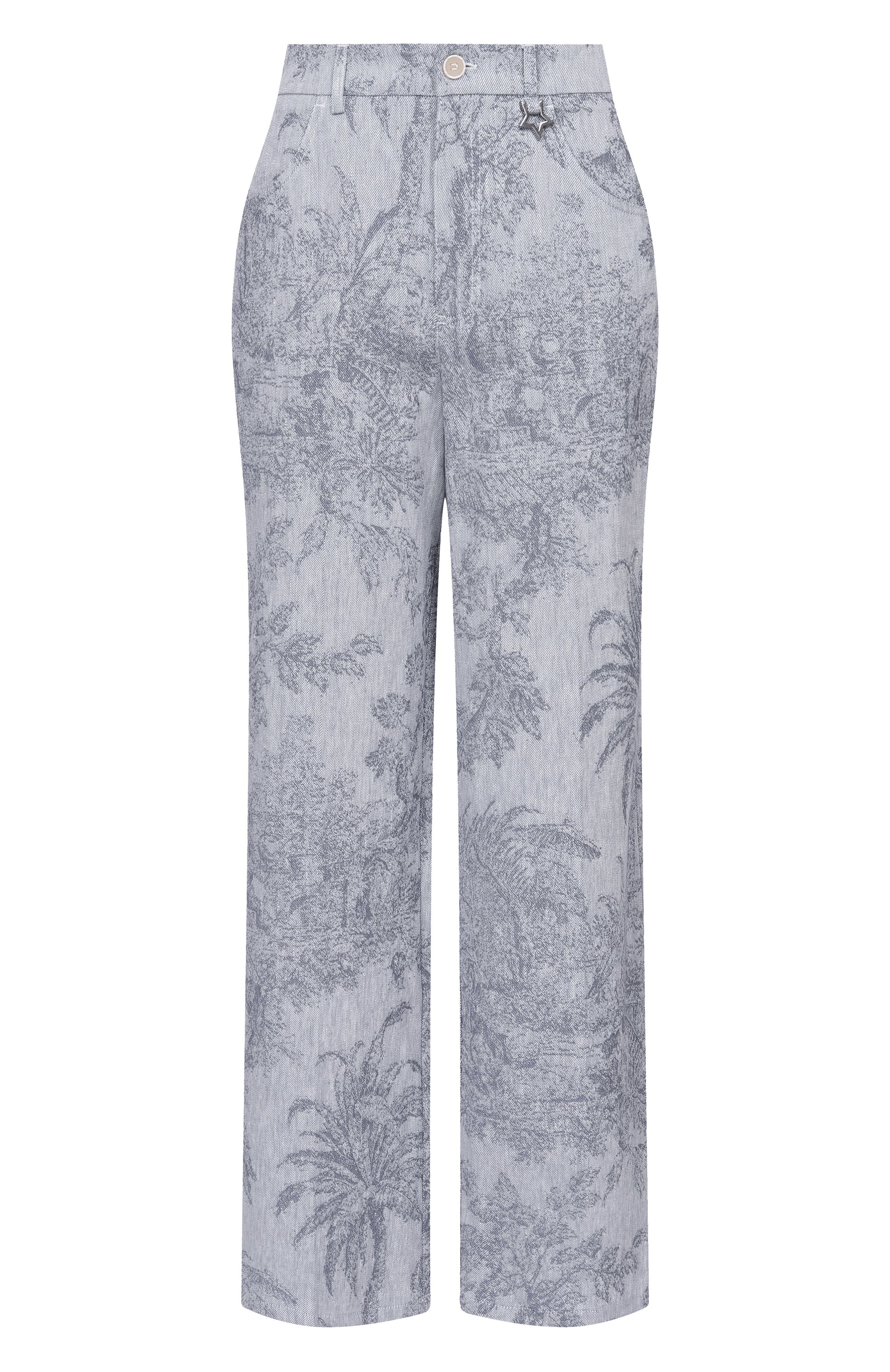 Брюки из хлопка и льна LORENA ANTONIAZZI, арт. P2642PA02A/5163, фото 1