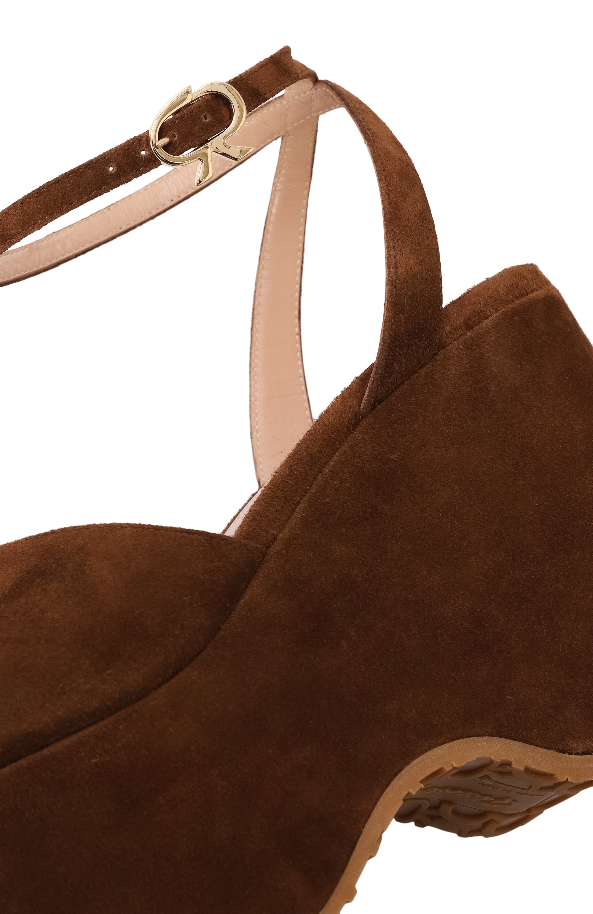 Замшевые босоножки thalia GIANVITO ROSSI, арт. G32504.45RIC.CAMTEXA, фото 7