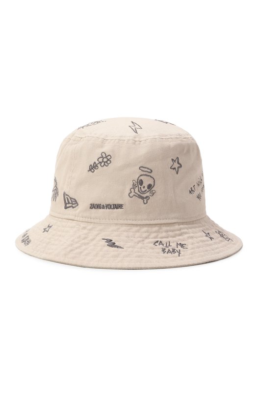 Хлопковая панама Zadig&Voltaire x New Era Zadig and Voltaire 0WHT01146 Бежевый  0WHT01146 Фото 3