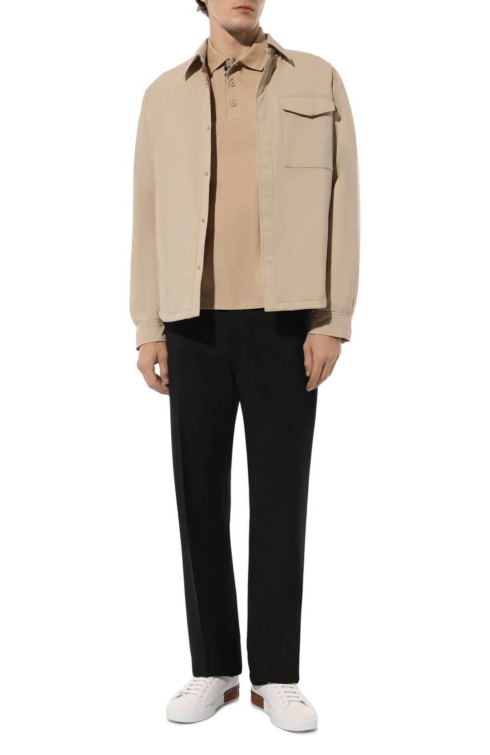 Хлопковое поло BURBERRY, арт. 8083157, фото 2