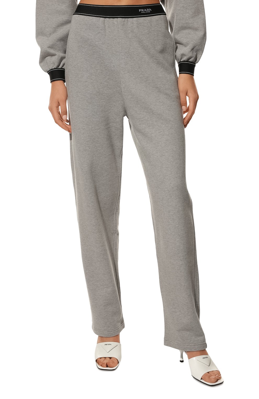 Хлопковые брюки PRADA, арт. 132363-10FI-F0031-221, фото 3