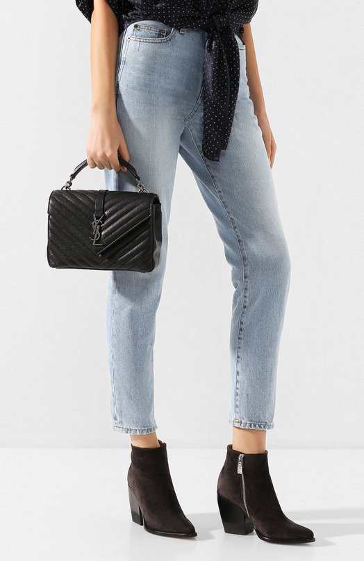 Сумка Monogram College medium Saint Laurent 600279/BRM04 Чёрный  600279/BRM04 Фото 2