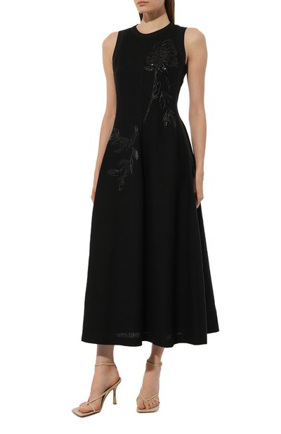 Хлопковое платье BRUNELLO CUCINELLI черного цвета по цене 432000 руб., арт. M0F79A5185, фото 3 Хлопковое платье BRUNELLO CUCINELLI, арт. M0F79A5185, фото 3