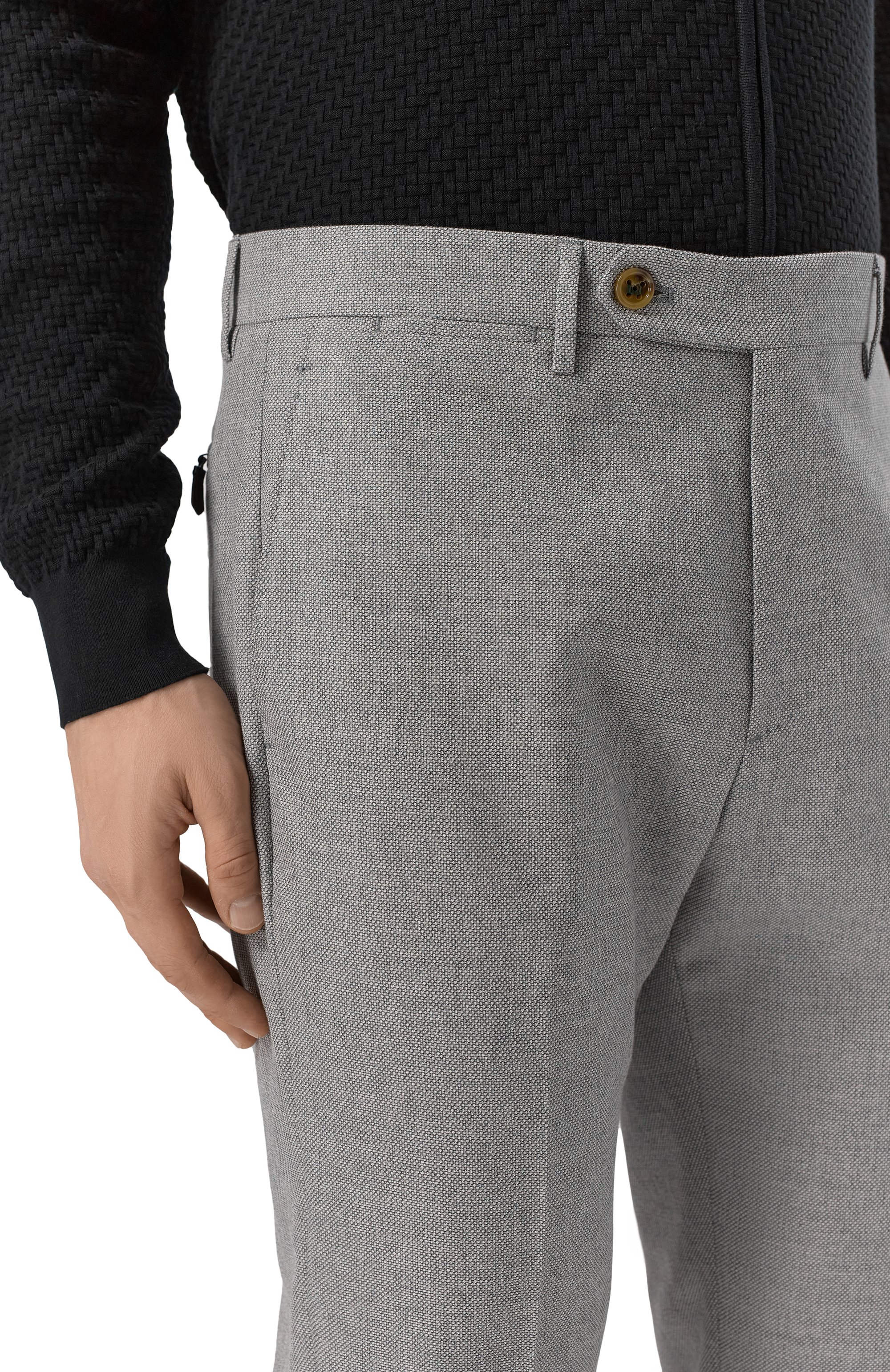 Брюки из шерсти и хлопка BERWICH, арт. VULCAN0195ZIP/GB1678, фото 5