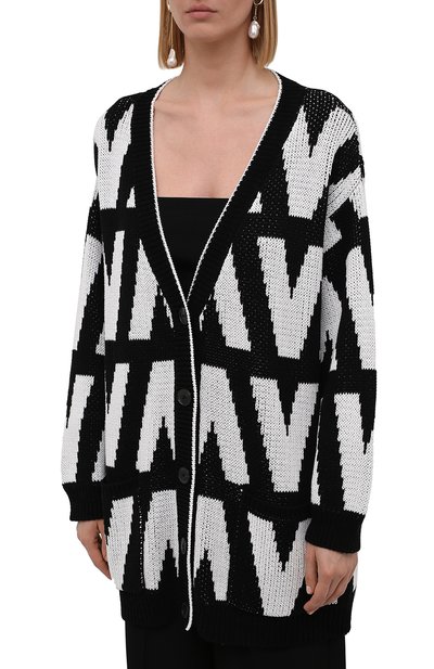 Хлопковый кардиган VALENTINO, арт. WB3KA02I6G4, фото 3