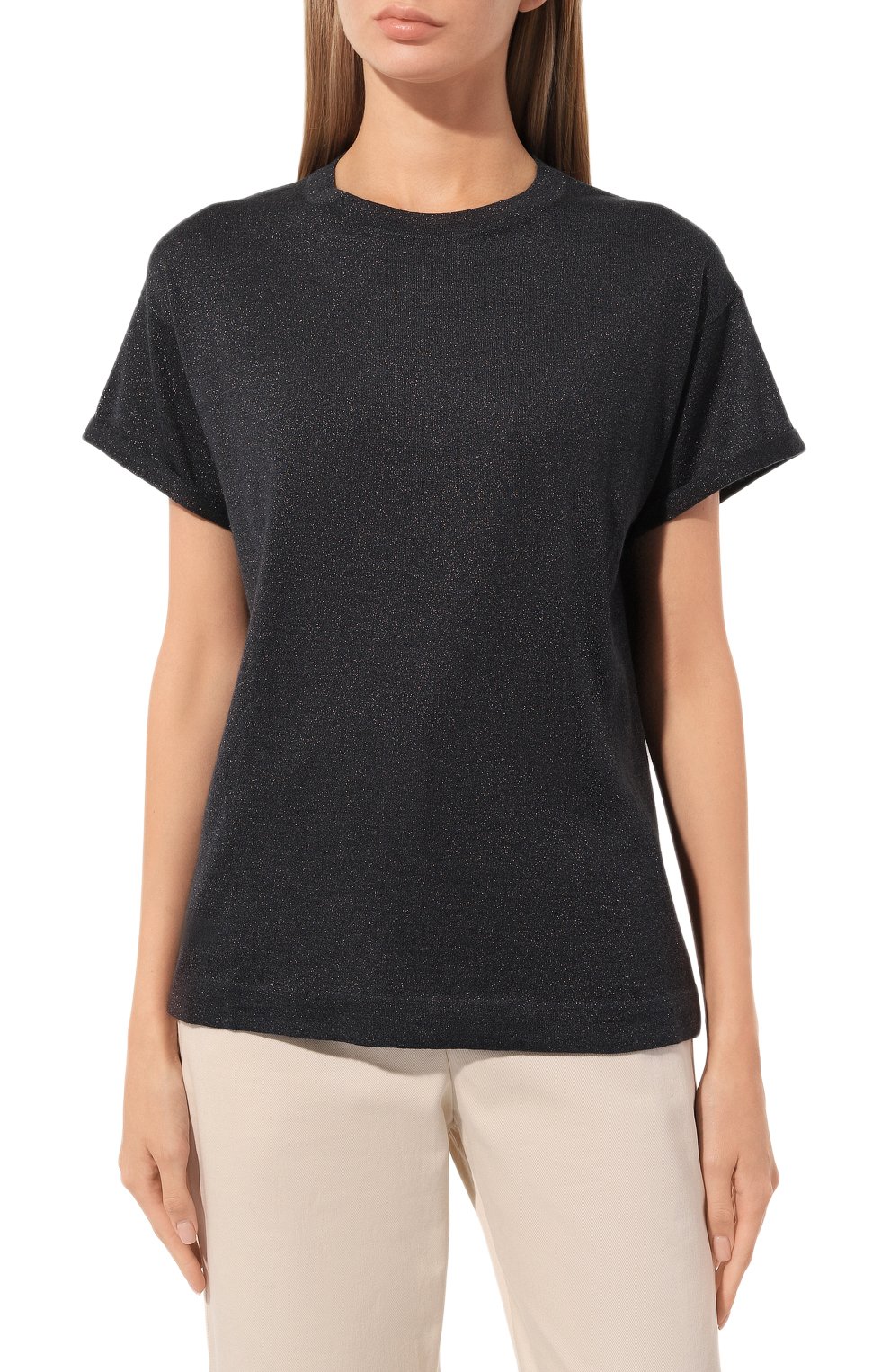 Пуловер из кашемира и шелка BRUNELLO CUCINELLI, арт. M4181BP189, фото 3