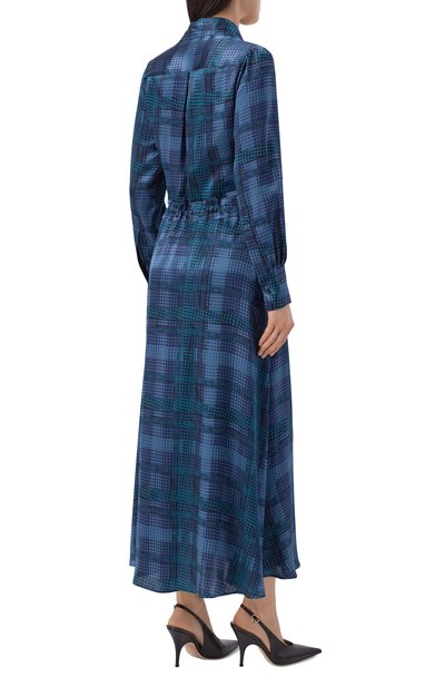 Атласное платье KITON синего цвета по цене 299500 руб., арт. D58334K0584I, фото 3 Атласное платье KITON, арт. D58334K0584I, фото 3