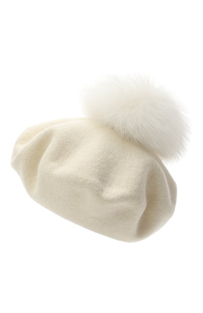 Шерстяной берет CATYA молочного цвета по цене 10850 руб., арт. 529503, фото 2 Шерстяной берет CATYA, арт. 529503, фото 2