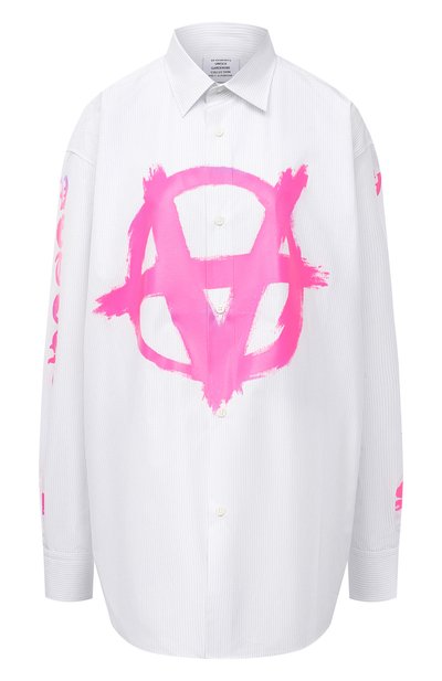 Женская хлопковая рубашка VETEMENTS, арт. UA52SH550P 1003/W