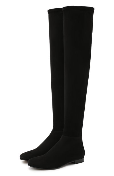 Замшевые ботфорты myren на низком каблуке JIMMY CHOO, арт. MYREN FLAT/DSD, фото 1