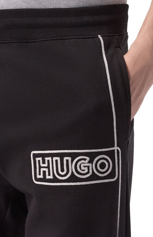 Хлопковые джоггеры HUGO Blue 5