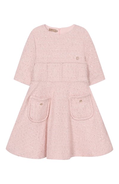 Твидовое платье ELIE SAAB KIDS, арт. EFAB128 V1/TS1129_001