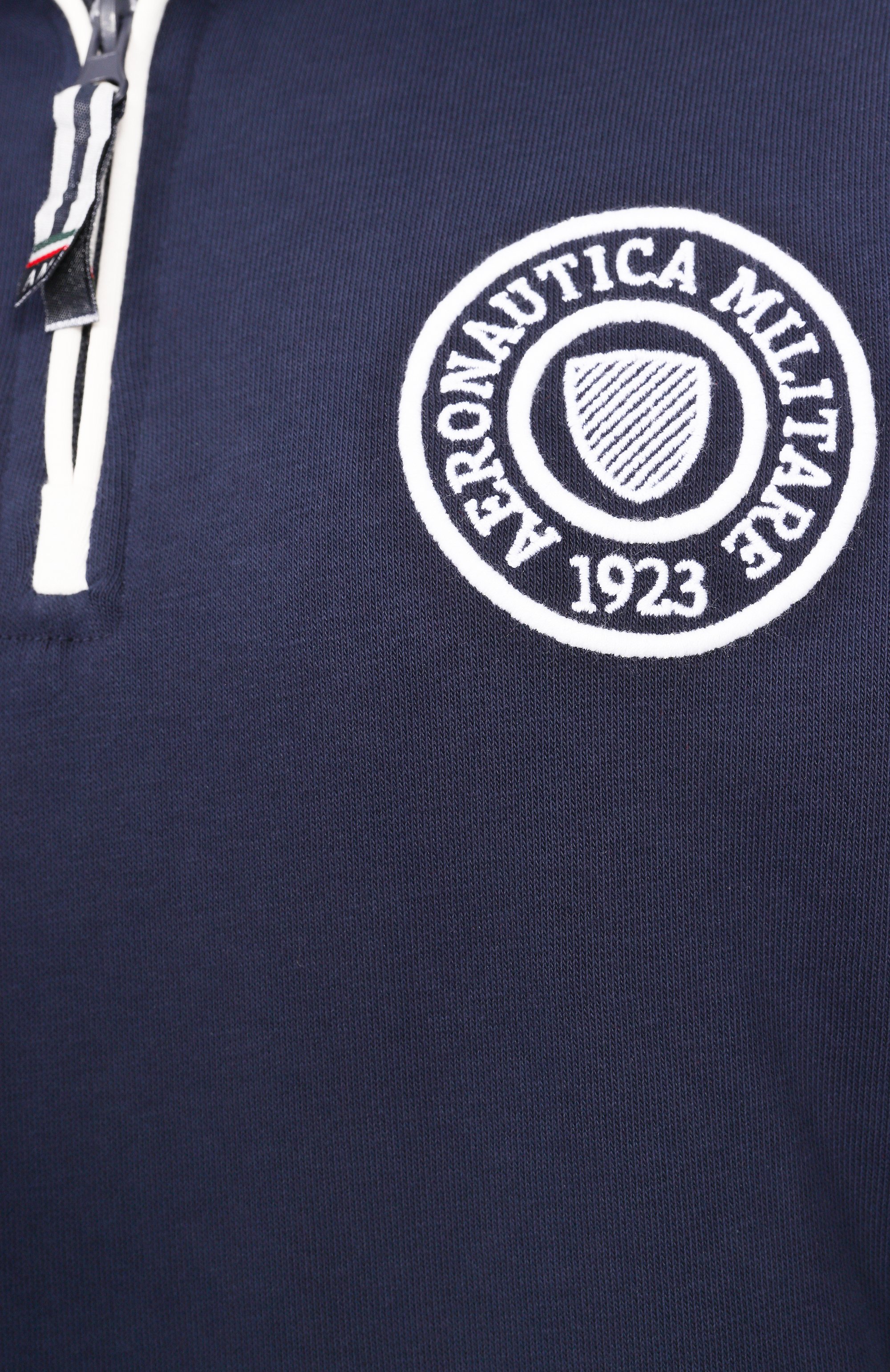 Хлопковый свитшот AERONAUTICA MILITARE темно-синего цвета по цене 19000 руб., арт. FE1989DF582, фото 6 Хлопковый свитшот AERONAUTICA MILITARE, арт. FE1989DF582, фото 6