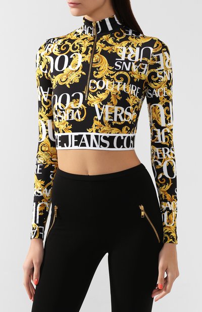 Топ VERSACE JEANS COUTURE разноцветного цвета по цене 14650 руб., арт. B2HUA718-UDP617/S0537, фото 3 Топ VERSACE JEANS COUTURE, арт. B2HUA718-UDP617/S0537, фото 3