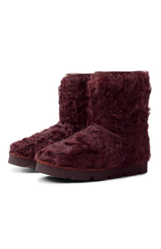 Полусапоги из овчины Brunello Cucinelli MZCHG3122 Бордовый MZCHG3122