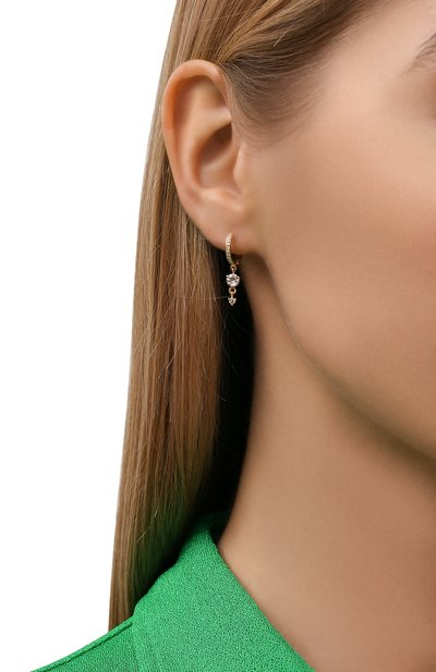 Серьги с белым топазом MOONKA, арт. ec-err-g, фото 2