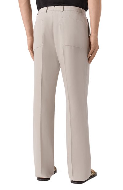 Брюки из хлопка и льна CORNELIANI, арт. 254H32-2514111, фото 4