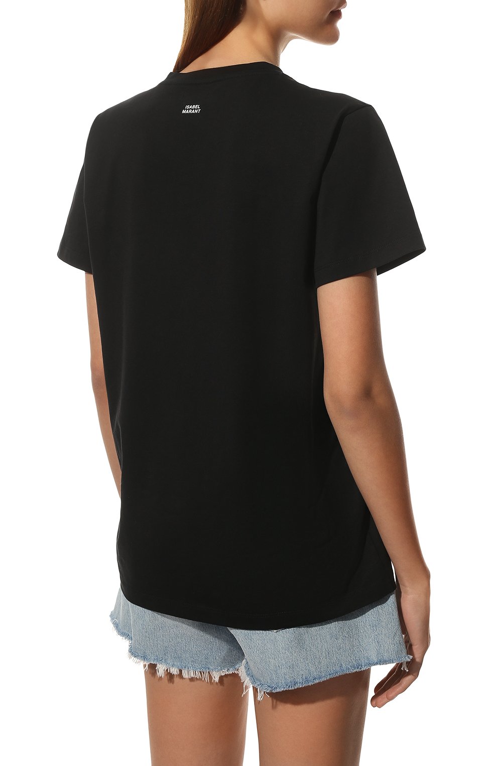 Хлопковая футболка ISABEL MARANT, арт. TS0772-00M002I/ANNAX, фото 4