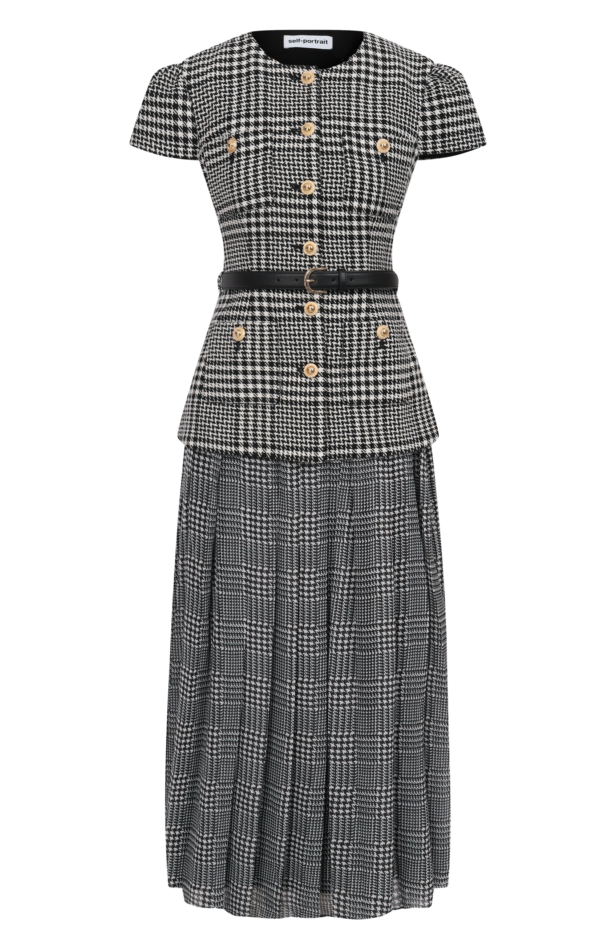 Платье SELF-PORTRAIT, арт. PF25-017MC-BW, фото 1