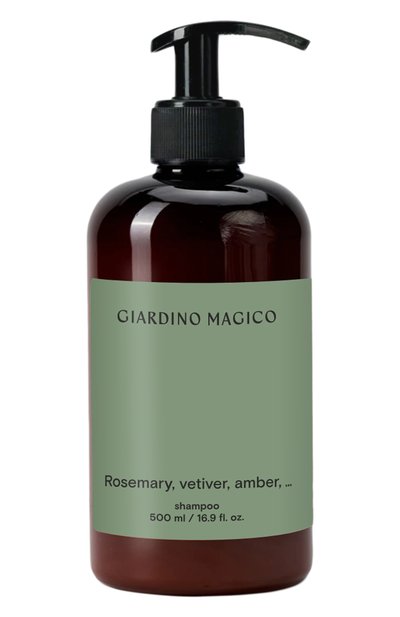 Женский увлажняющий шампунь для нормальных волос rosemary, vetiver, amber, … (500ml) GIARDINO MAGICO, арт. 4660222283221