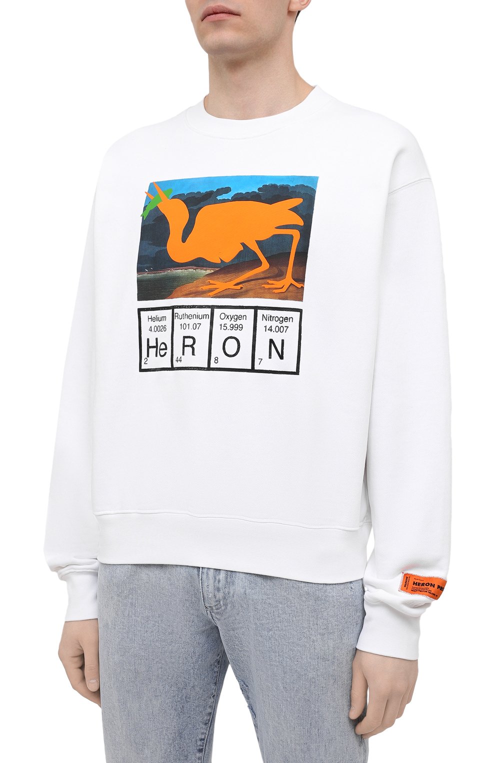 Хлопковый свитшот HERON PRESTON, арт. HMBA016S21JER0010120, фото 3