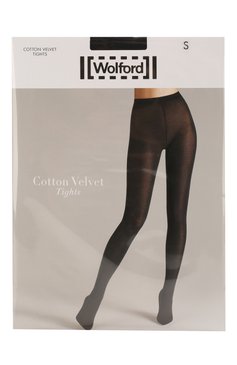 Женские колготки cotton velvet WOLFORD черного цвета, арт. 11130 | Фото 1 (Материал внешний: Синтетический материал, Хлопок; Статус проверки: Проверено, Проверена категория; Материал сплава: Проставлено, Проверено; Нос: Не проставлено)